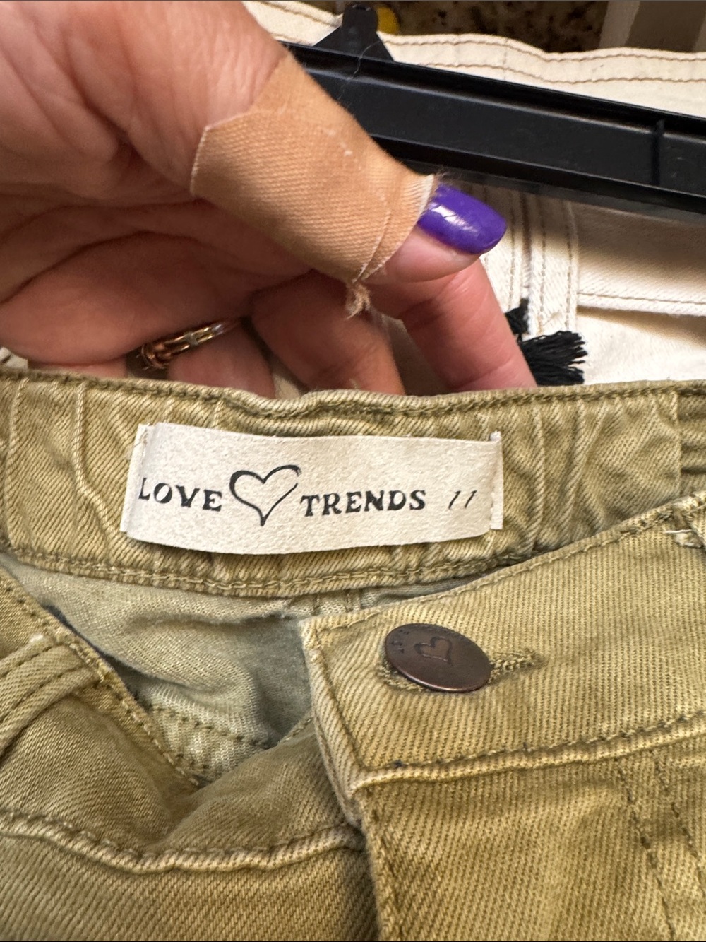 Olive Utility Mini Skirt - Picture 3 of 5